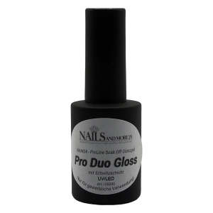 NAM24 ProLine - Soak Off - Pro DUO Gloss - Glanzgel 10ml Pinselflasche - mit Schwitzschicht